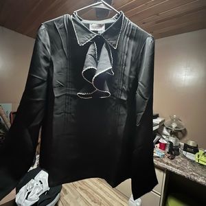 Cistar Scalloped Edge Ruffle Blouse